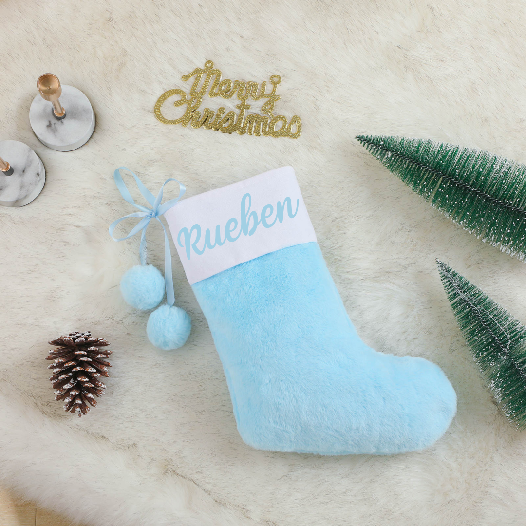 Faux Fur Pom Pom Stockings