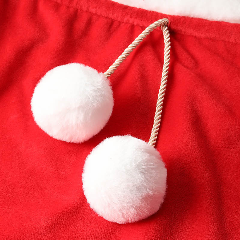 Faux Fur Pom Pom Sack