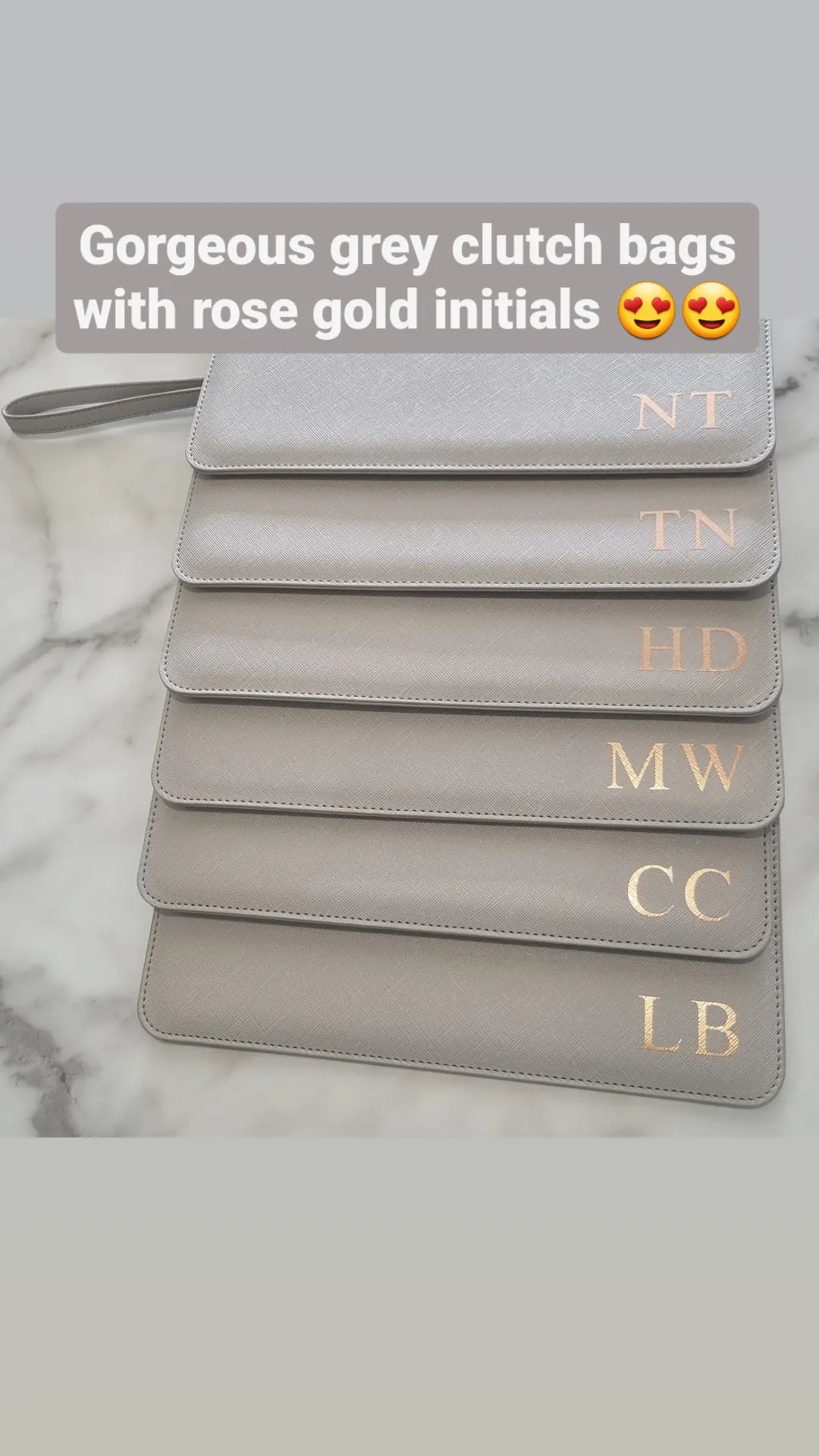 Clutch Bag with initials